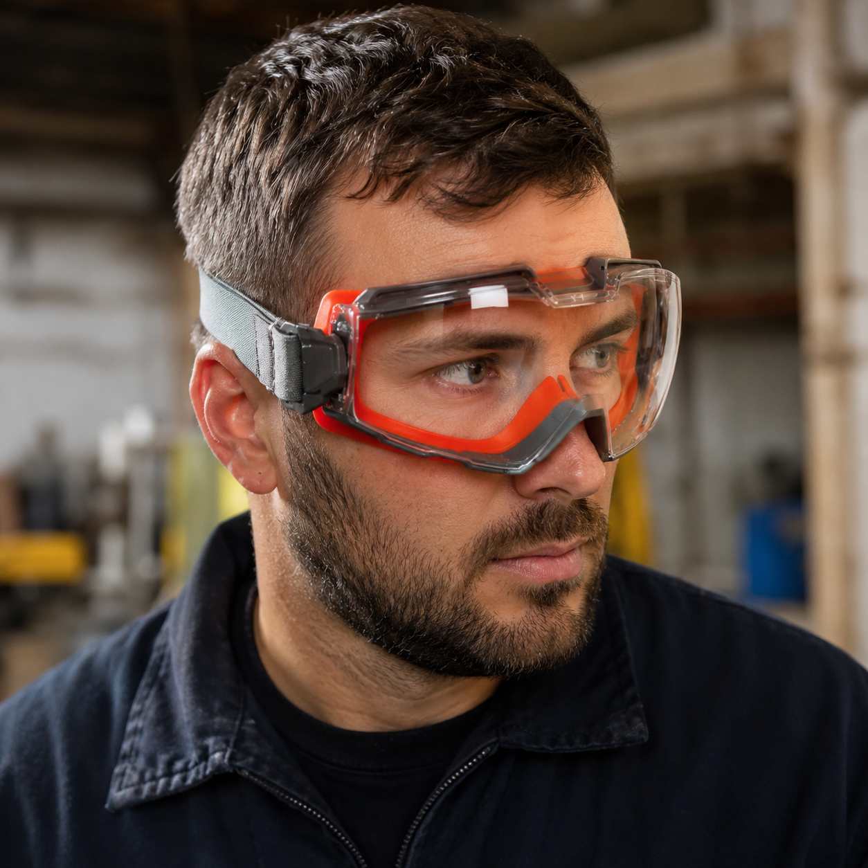 ⭐Splash-proof protective goggles