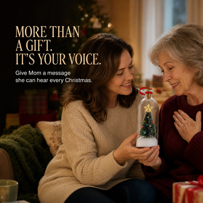 ❤️Capture Their Voice Forever  —Record-a-Message Christmas Tree