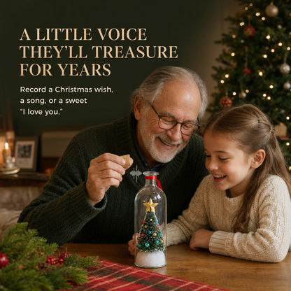 ❤️Capture Their Voice Forever  —Record-a-Message Christmas Tree