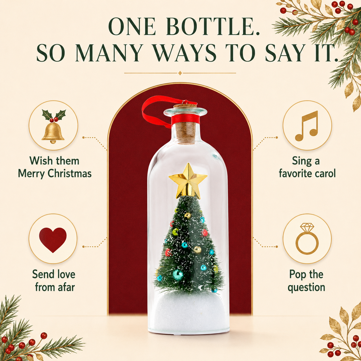 ❤️Capture Their Voice Forever  —Record-a-Message Christmas Tree
