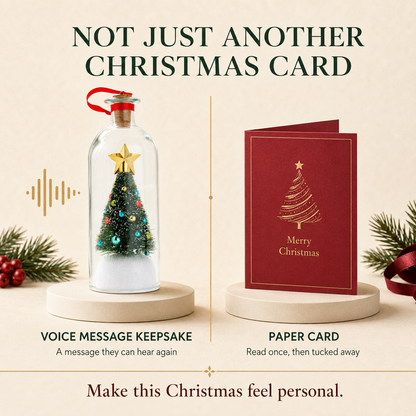 ❤️Capture Their Voice Forever  —Record-a-Message Christmas Tree