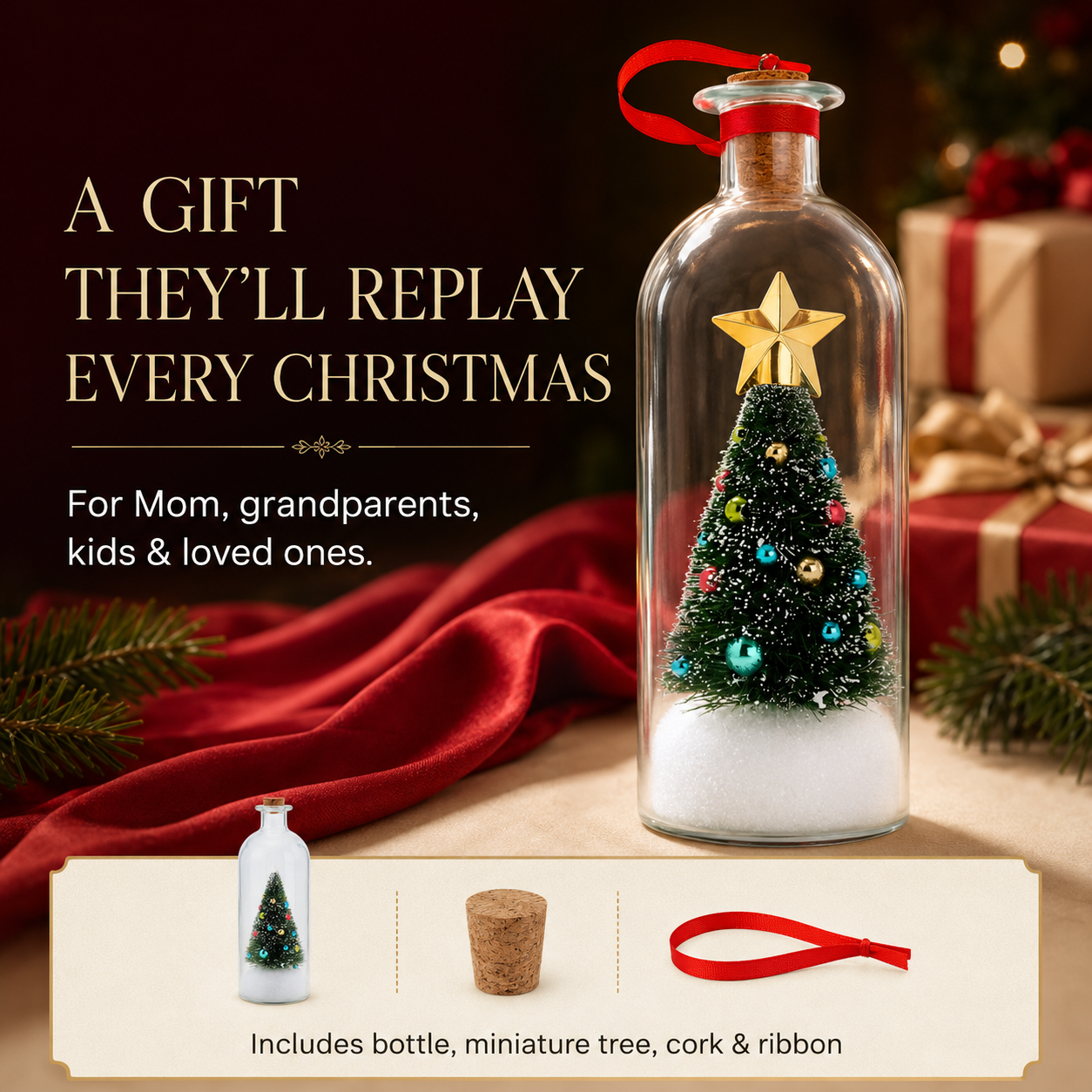 ❤️Capture Their Voice Forever  —Record-a-Message Christmas Tree