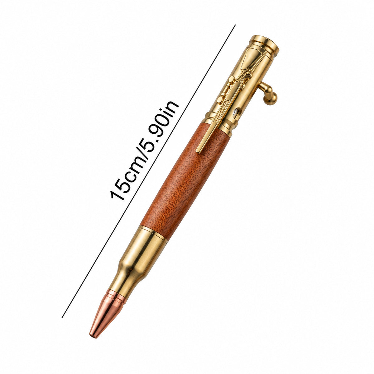 Handcrafted Bolt-Action Pear Wood Pen Series