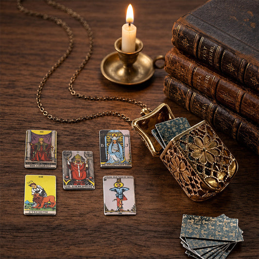 Tiny Tarot Deck Necklace