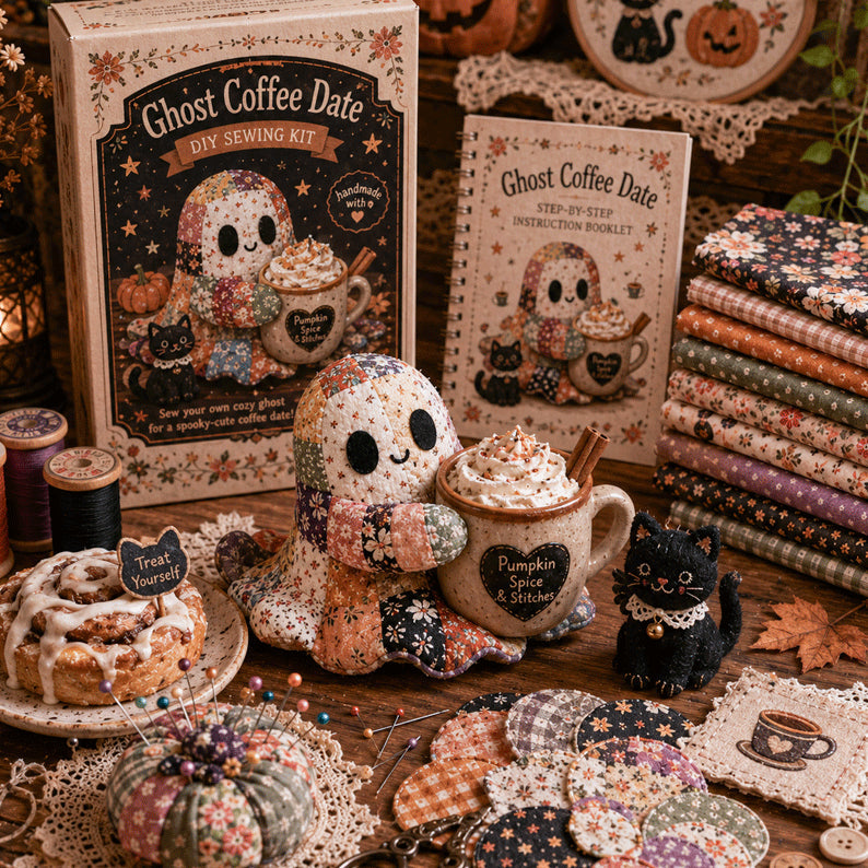 🔥 Limited-Time 36% Off — 👻 Stitch a Little Halloween Magic | Cozy Ghost DIY Kit