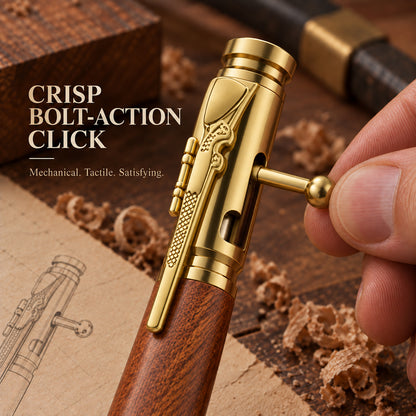 Handcrafted Bolt-Action Pear Wood Pen Series