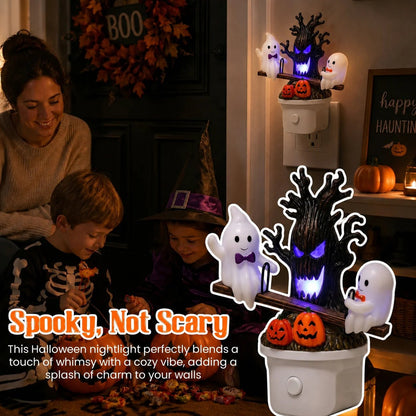 🔥HOT SALE 46% OFF-🎃👻Animated Seesaw Ghost Plug In LED Night Light