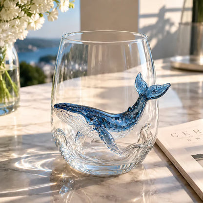 🌊44% OFF – 🔥Artisanal Blue-Ringed Octopus Glass– 3D Ocean-Inspired