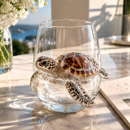 🌊44% OFF – 🔥Artisanal Blue-Ringed Octopus Glass– 3D Ocean-Inspired