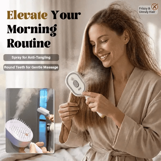 Essential Oil Mist Comb, Anti-Tangle Electric Massage Brush