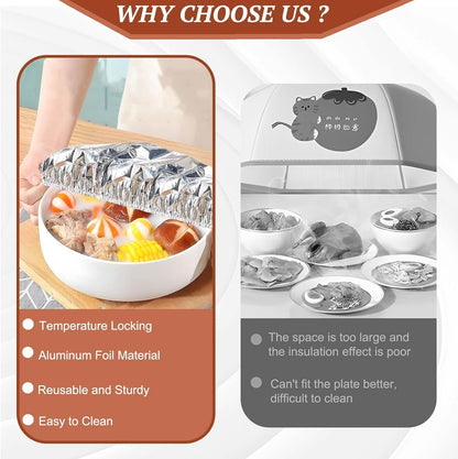 ⭐Stop Fighting Plastic Wrap — Cover Meals in Seconds (Copy)