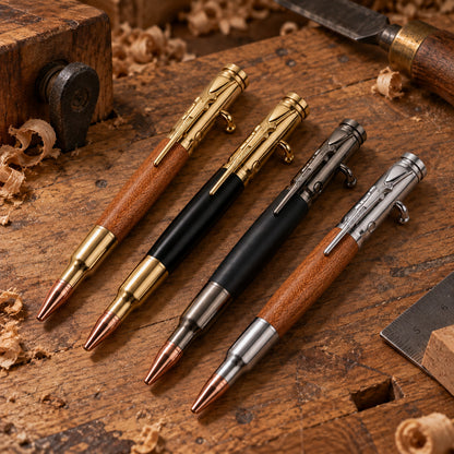 Handcrafted Bolt-Action Pear Wood Pen Series