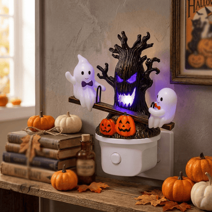 🔥HOT SALE 46% OFF-🎃👻Animated Seesaw Ghost Plug In LED Night Light
