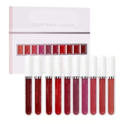 ❤️10Pcs Liquid Matte Matt Lipstick Set