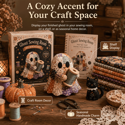 🔥 Limited-Time 36% Off — 👻 Stitch a Little Halloween Magic | Cozy Ghost DIY Kit
