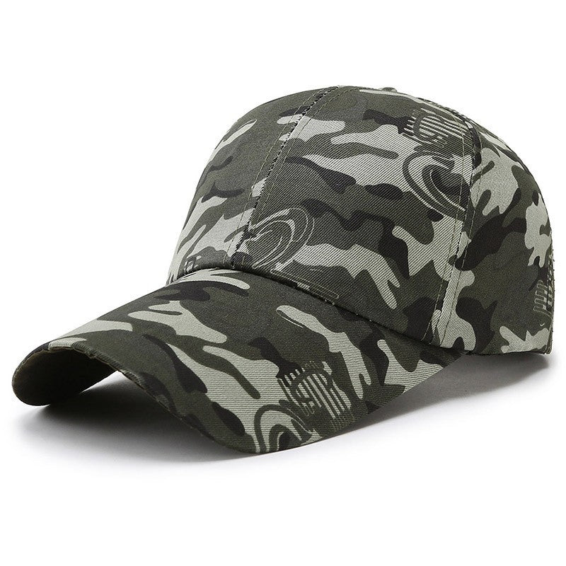 Outdoor camouflage baseball cap