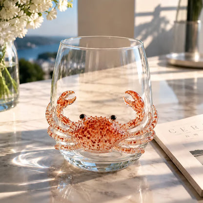 🌊44% OFF – 🔥Artisanal Blue-Ringed Octopus Glass– 3D Ocean-Inspired