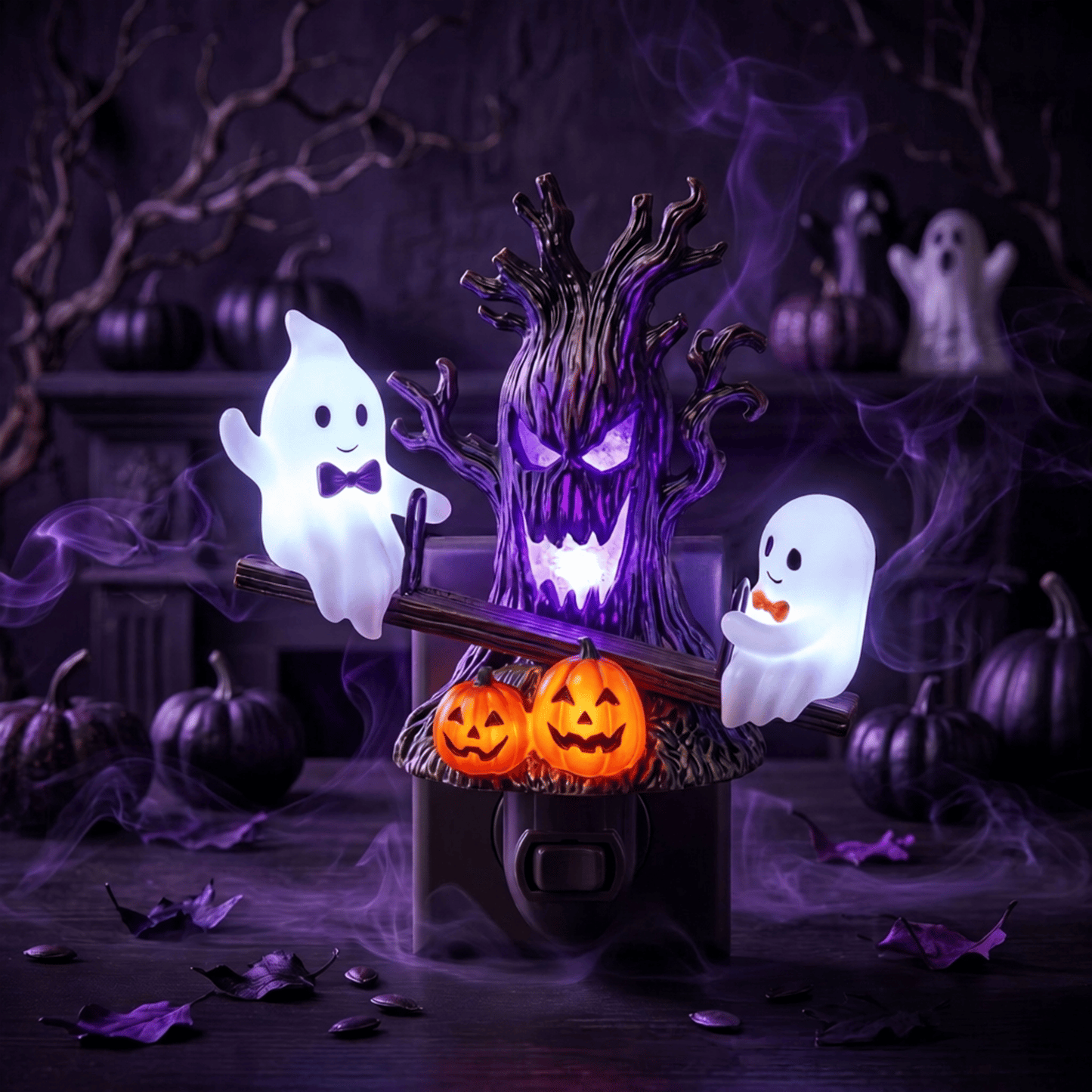 🔥HOT SALE 46% OFF-🎃👻Animated Seesaw Ghost Plug In LED Night Light