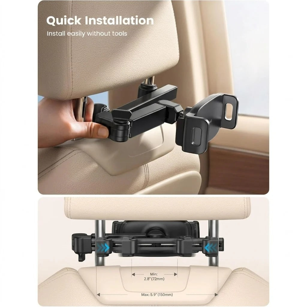 360° Rotating Extendable Backseat Tablet Mount