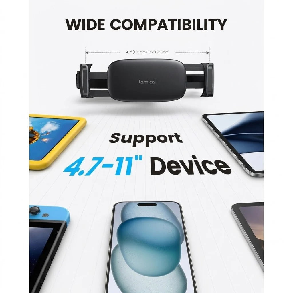 360° Rotating Extendable Backseat Tablet Mount