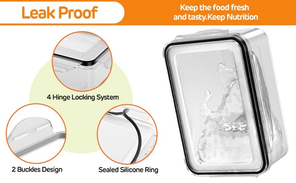 ⭐Stackable Fruit Storage Containers for Fridge with Removable Colander (Copy)