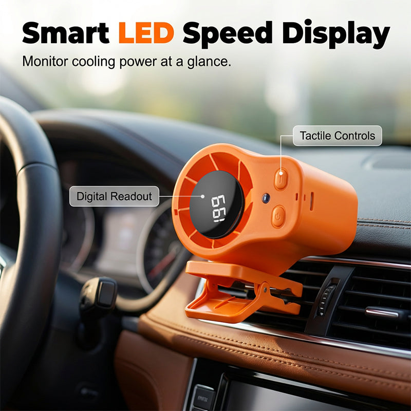 🔥Summer Bestsellers:ONLY ￡9.99!!🔥Hands-Free Personal Cooling Fan with LED Display1